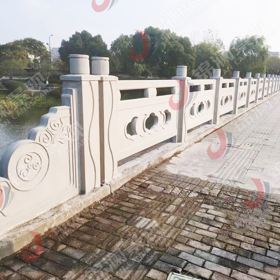 鑄造石欄桿,鑄造石掛板,晶鑄石掛板,晶鑄石欄桿,鑄造石樹池坐凳,泰科石樹池,晶鑄石,精鑄石,泰科石,鑄造石橋梁裝飾