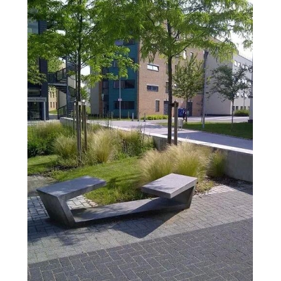 水泥制品用作城市戶外公共休閑設施案例