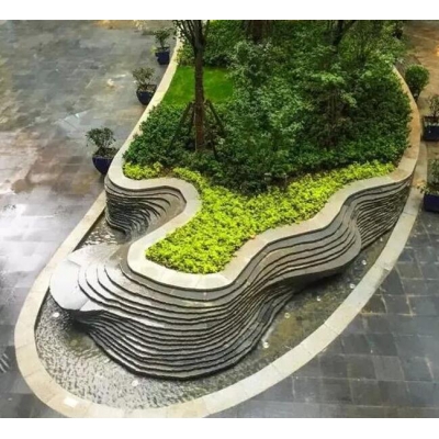 石英石景觀樹池