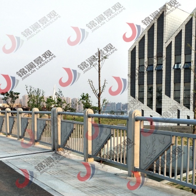 鑄造石河道景觀欄桿