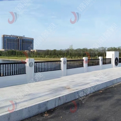 河南鄭州鑄造石欄桿景觀