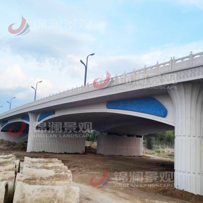 鑄造石橋梁裝飾掛板 橋梁裝飾 包裝橋精品