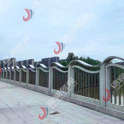 浙江紹興鑄造石金屬復合人行道欄桿