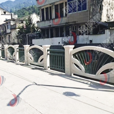 浙江新農村河道鑄造石藝術欄桿