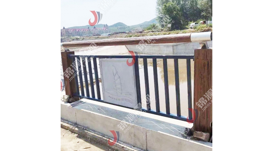 河道鑄造石實(shí)木仿木欄桿