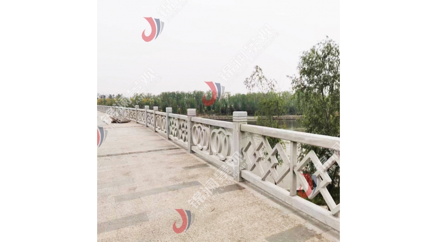 河道欄桿鑄造石石木仿石景觀護欄