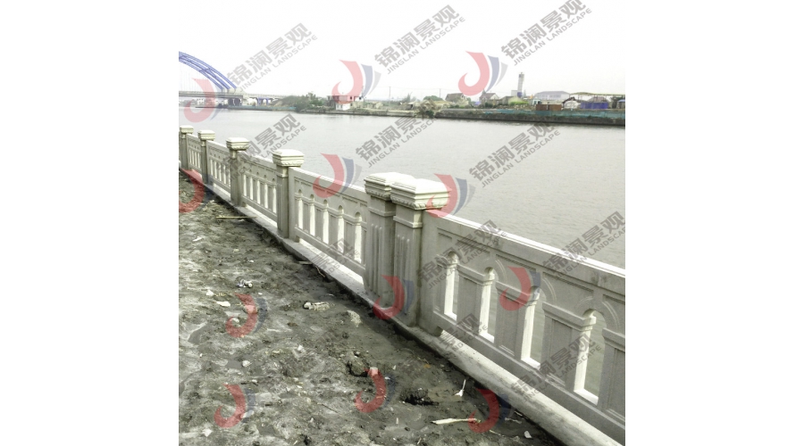 鑄造石河道欄桿