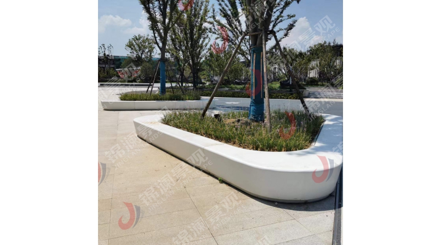 浙江人造石樹池坐凳-安徽錦瀾景觀裝飾
