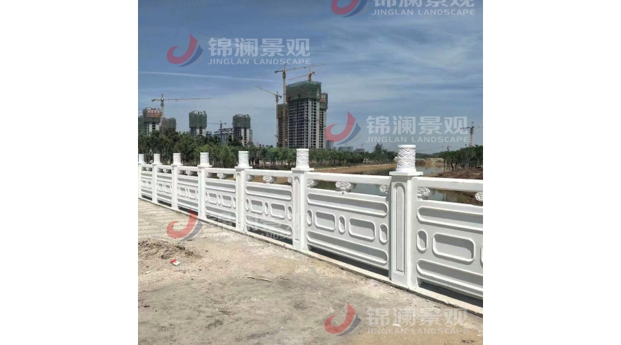 寧波白色鑄造石景觀護欄