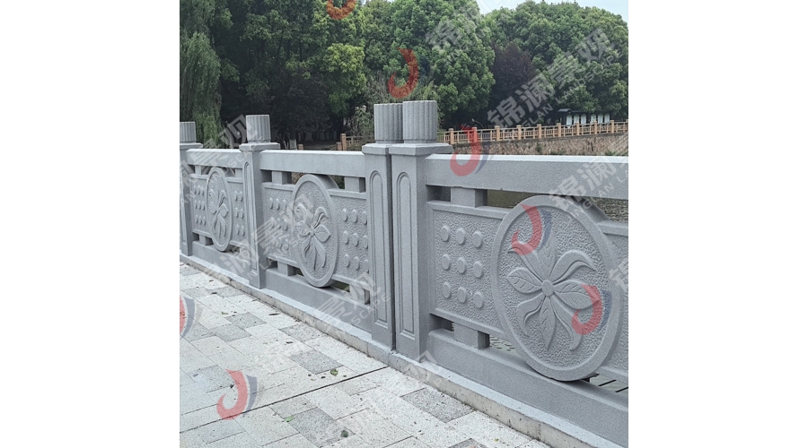 浙江杭州鑄造石欄桿人行道護(hù)欄