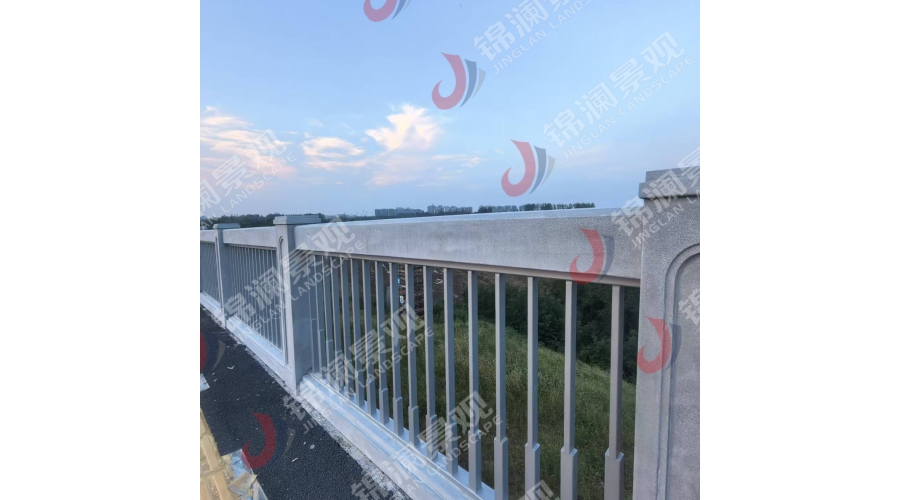 橋梁鑄造水磨石復合欄桿